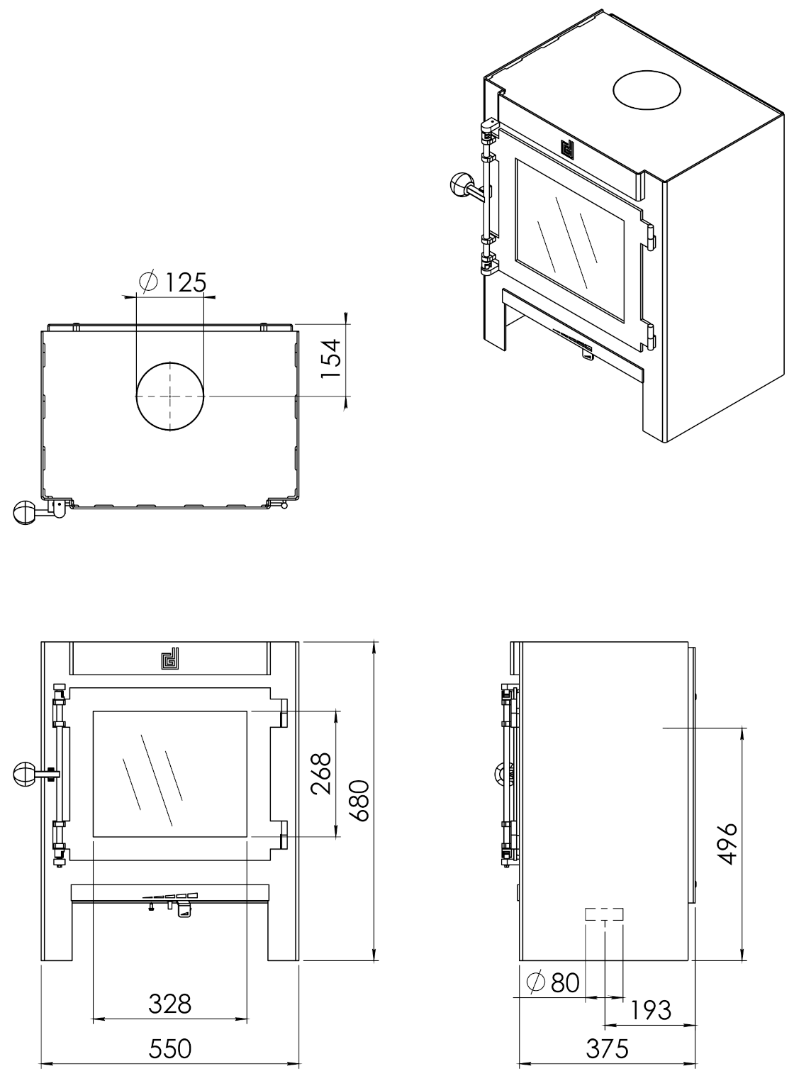 Poêle à bois Jannik Médium Low
