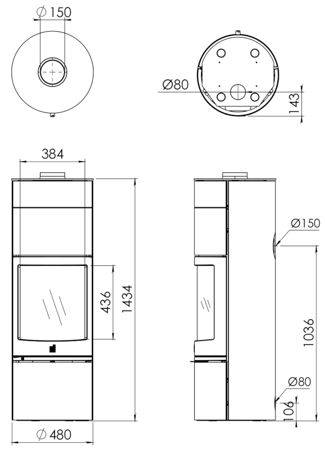 Poêles à bois Orbe High