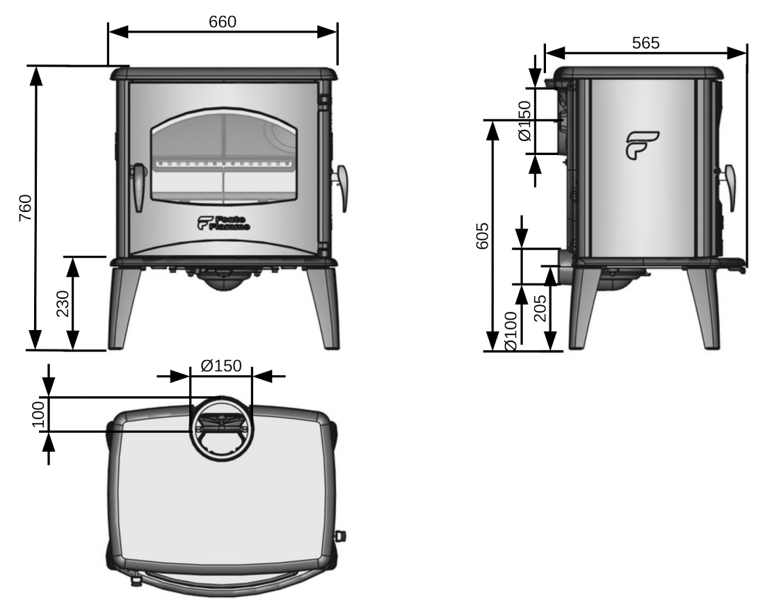 Poêle à bois VULCA 64