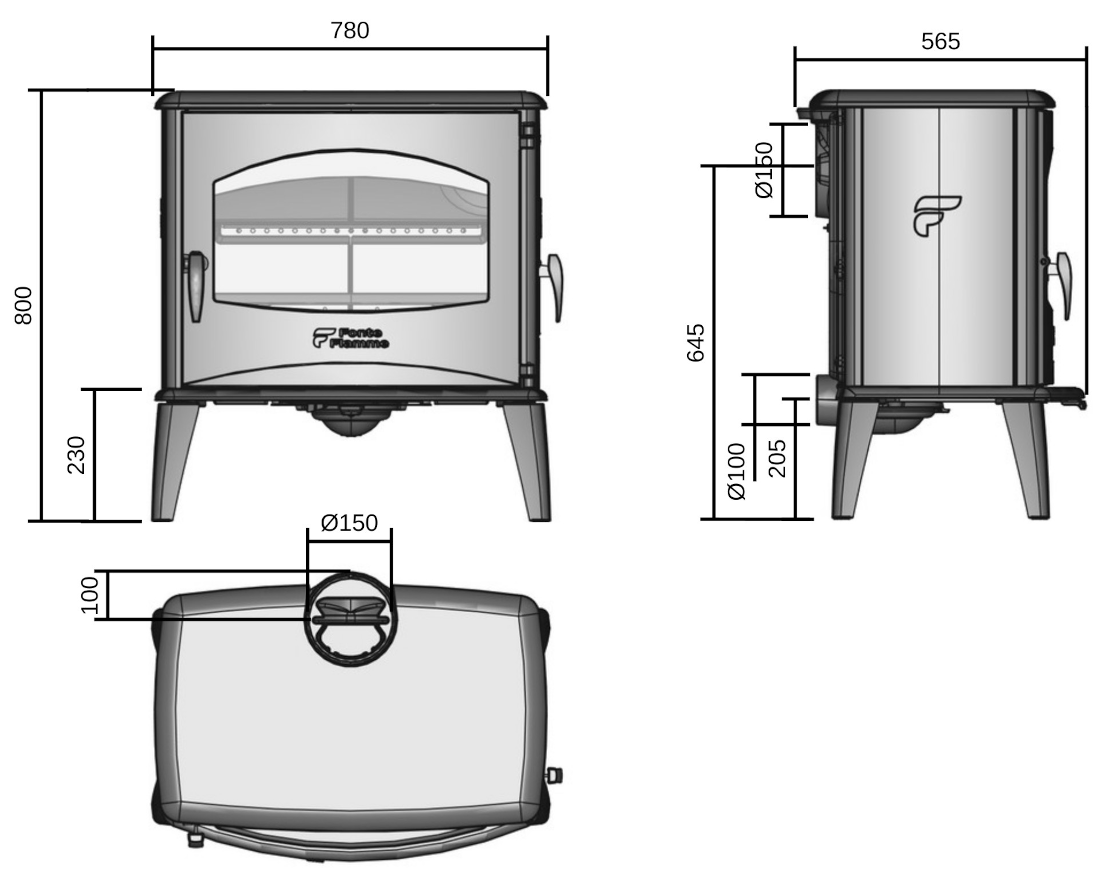 Poêle à bois VULCA 78
